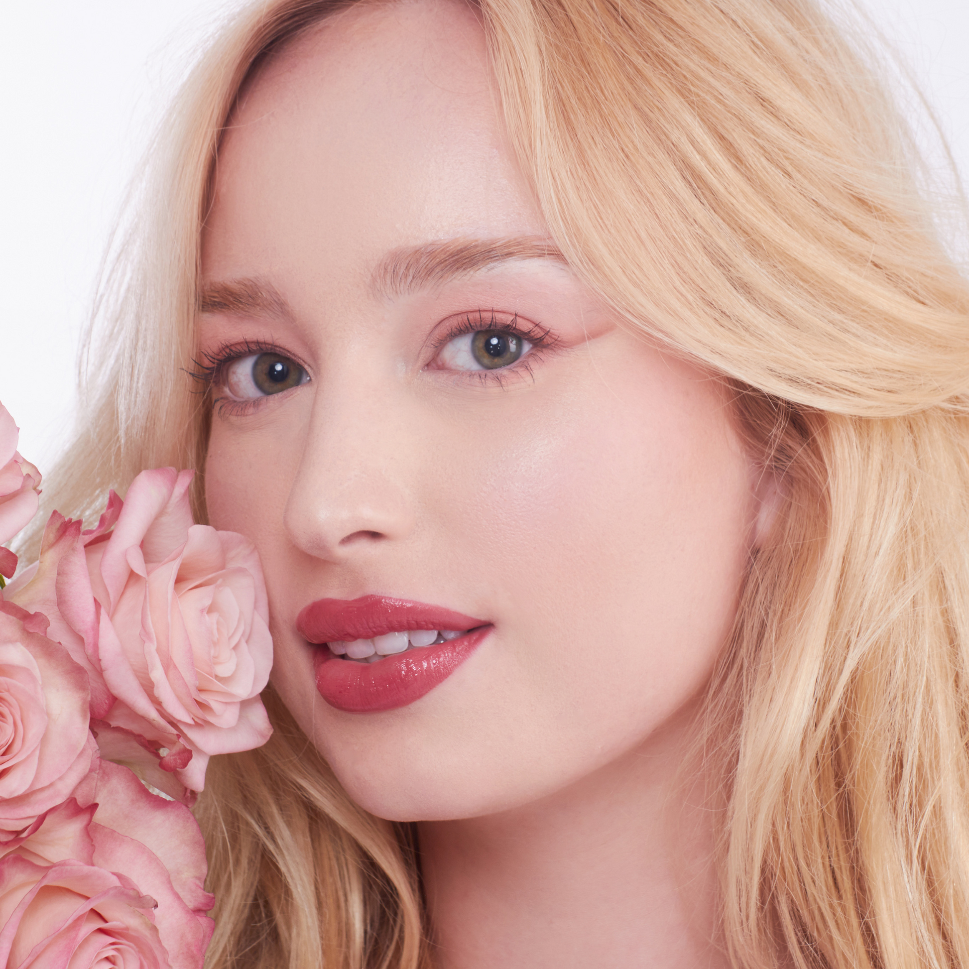 Nude pink carved lipstick for fair skin