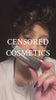 Censored Cosmetics' curved lipsticks